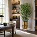 6'8"Hx43"W Bamboo Silk Tree w/Planter & Stand -Green - WP0704-GR