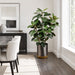 4'9" Silk Ficus Tree w/Planter -Green - WP0709-GR