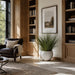 44"Hx46"W Wild Grass Artificial Plant w/Cement Pot -Green - WP0727-GR