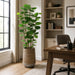 5'9"Hx24"W Seagrape Leaf Artificial Tree w/Cement Planter -Green - WP0752-GR