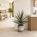 31"Hx27"W Yucca Silk Plant w/Cement Planter -Green - WP7968-GR