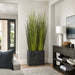 8' Reed Grass Artificial Plant w/Fiber Cement Container -Green - WP8093-GR