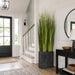 8' Reed Grass Artificial Plant w/Fiber Cement Container -Green - WP8093-GR