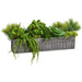 10"Hx32"W Succulent Mix Artificial Plant w/Tin Container -Green - WP8142-GR