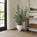 48" Silk Eucalyptus Plant w/Ceramic Vase -Green - WP8185-GR