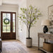 6'8" Blossom Silk Flowering Tree w/Fiber Cement Planter -White/Pink - WT0673-WH/PK