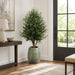 5'4" Olive Silk Tree w/Textured Planter -Green - WT0686-GR