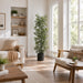6' Silk Bamboo Tree w/Ribbed Planter -Green - WT0705-GR