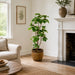 5'4"Hx30"W Silk Fig & Fruit Tree w/Basket -Green - WT0724-GR