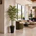 8' Bamboo Silk Tree w/Metal Container -Green - WT4445-GR