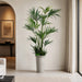 8'6" Kentia Silk Palm Tree w/Fiber Cement Planter -Green - WT4800-GR