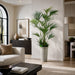 8'6" Kentia Silk Palm Tree w/Fiber Cement Planter -Green - WT4800-GR