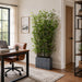 6' Mini Leaf Silk Plant Wall Divider w/Planter -Green - WT5000-GR