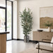 6'6" Eucalyptus Silk Tree w/Aluminum Planter -Green - WT5005-GR