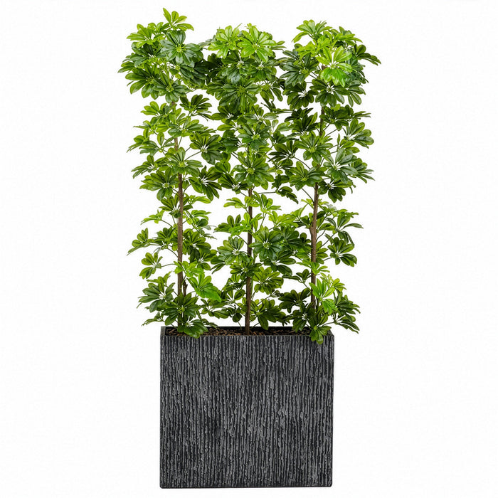 6'6" EVA Schefflera Wall Divider Artificial Tree w/Container -Green - WT5047-GR