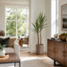 4'8" Silk Yucca Tree w/Cement Pot -Green/Cream - WT5083-GR/CR