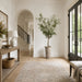 6' Olive Silk Tree w/Cement Planter -Green - WT5517-GR