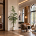 8'4"Hx44"W Split Philodendron Monstera Leaf Silk Plant w/Terra Cotta Planter -Green - WT8011-GR