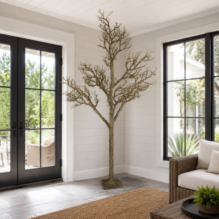 8' Artificial Twig Tree w/Stand -Brown - A161385