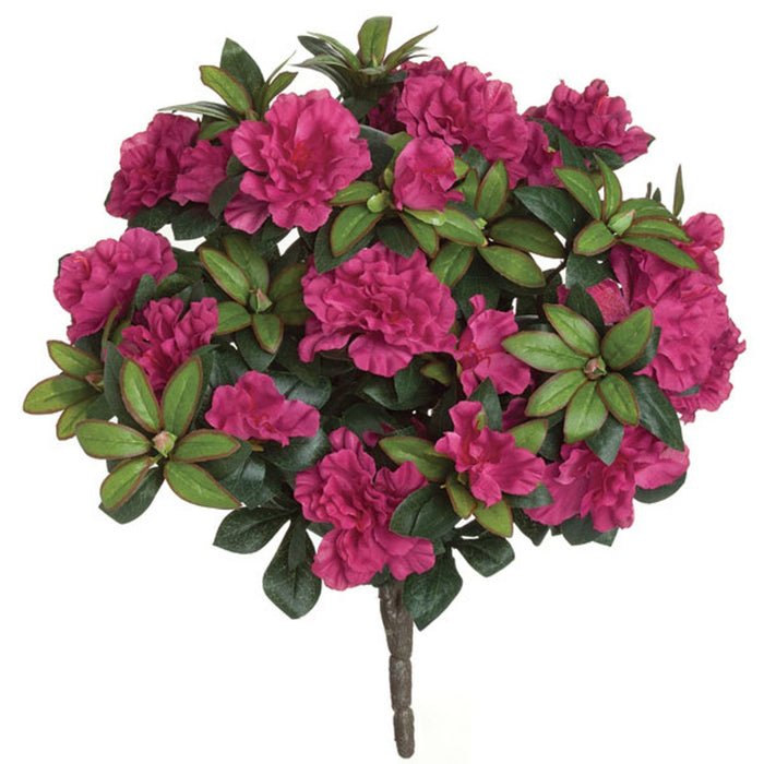 15" Silk Azalea Flower Bush -Fuchsia/Beauty (Pack of 6) - P0262