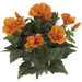 14" Silk Hibiscus Flower Bush -Orange (Pack of 6) - P0370