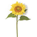 37" Giant Silk Sunflower Flower Stem -Yellow (pack of 6) - P100010