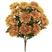 23" IFR Artificial Mum Flower Bush -Yellow/Brown (Pack of 6) - PR-100096