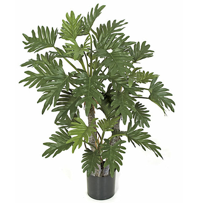 40" Selloum Philodendron Silk Plant w/Pot -Green - P110020