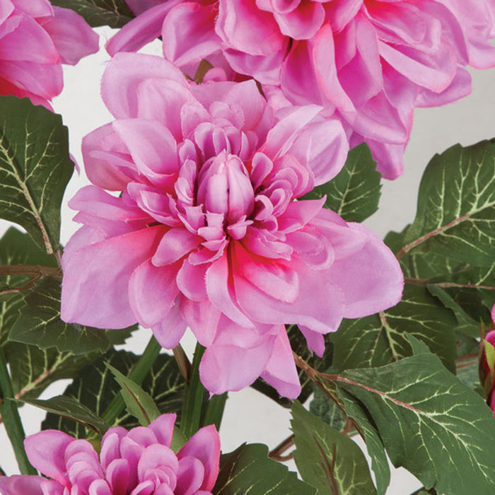 22" Dahlia Silk Flower Bush -Orchid/Beauty (Pack of 4) - P-111725