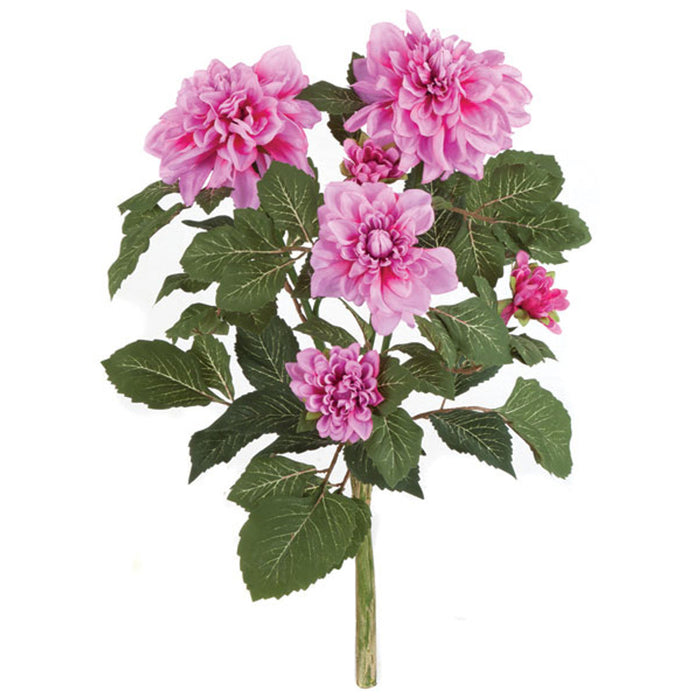 22" Dahlia Silk Flower Bush -Orchid/Beauty (Pack of 4) - P-111725