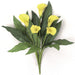 18" Silk Calla Lily Flower Bush -Yellow (Pack of 6) - P-1240
