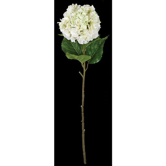 37" Faux Hydrangea Flower Stem -Cream/White (Pack of 6) - P130683