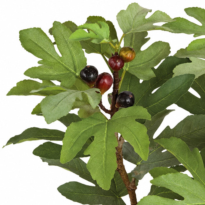 3' Artificial Fig Fruit Tree w/Plastic Pot -Green - P130950