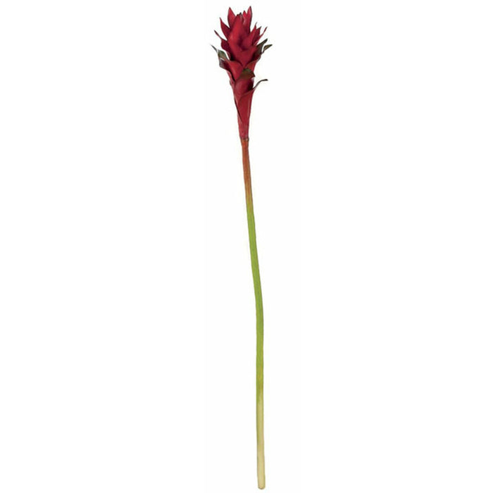 32" Artificial Guzmania Bromeliad Flower Stem -Red (pack of 12) - P131040