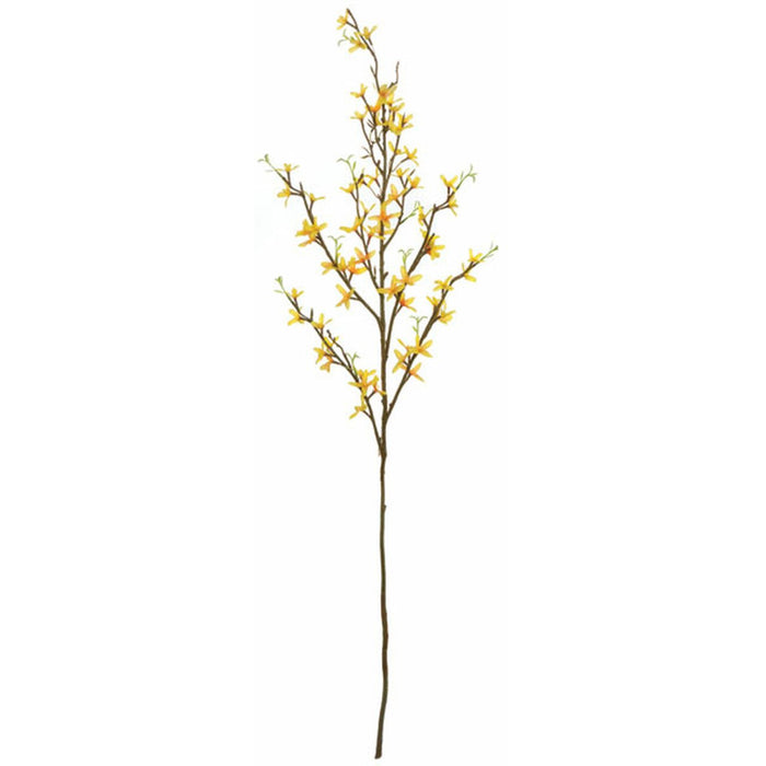 36" Silk Forsythia Blossom Flower Stem -Yellow (Pack of 12) - P132500
