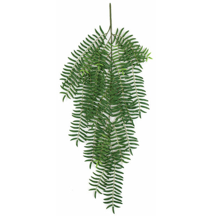 43" Hanging Silk Mountain Fern Stem -Green (Pack of 6) - P150020
