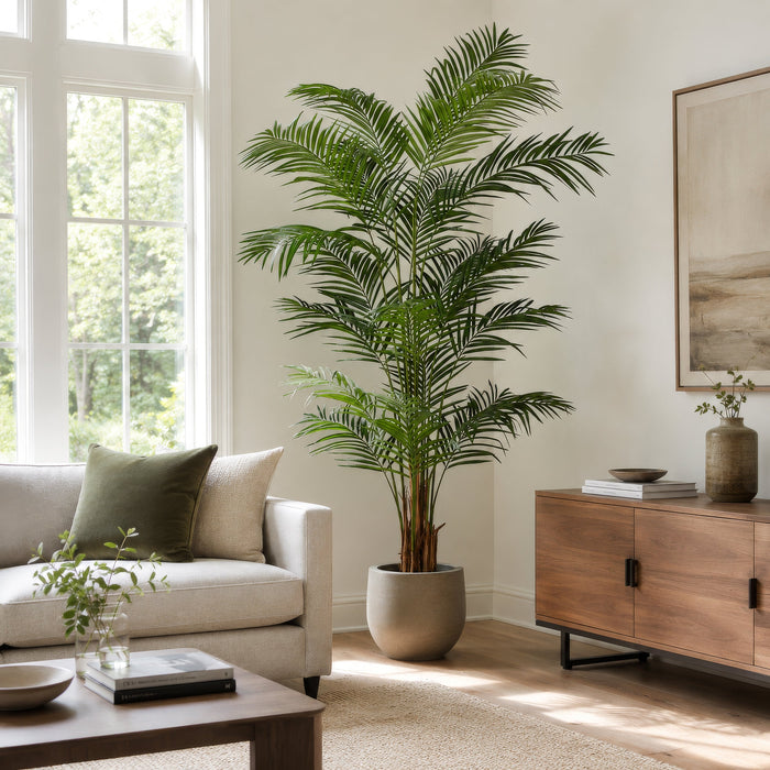 8' Areca Silk Palm Tree -Green - P-150820
