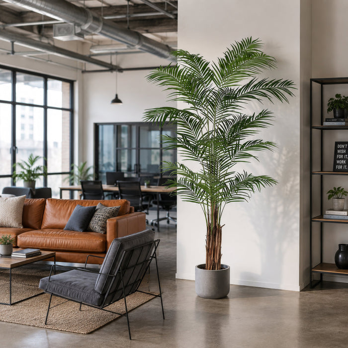 8' Areca Silk Palm Tree -Green - P-150820