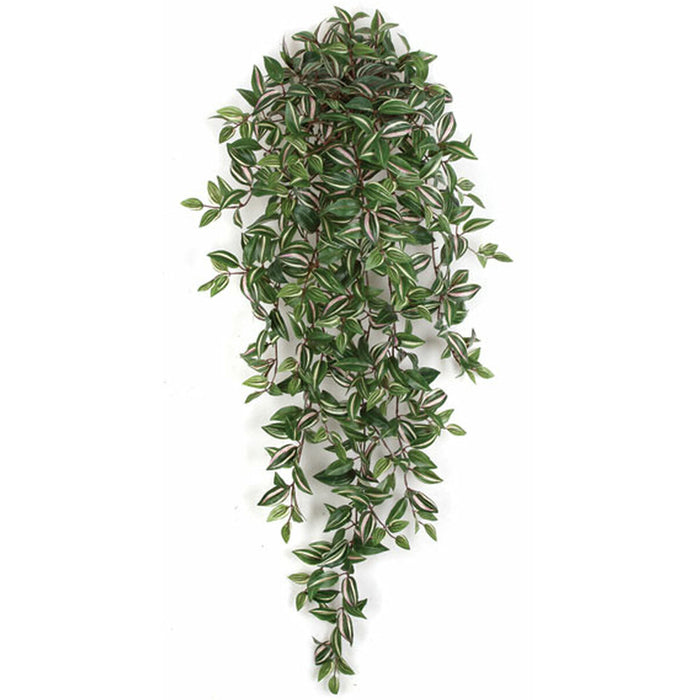 jew hanging plant 50" Hanging Wandering Jew Silk Plant -Green/Pink (Pack of 4)