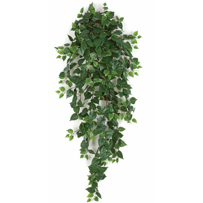 48" Hanging Mini Philodendron Silk Plant -Green (pack of 4) - P153530