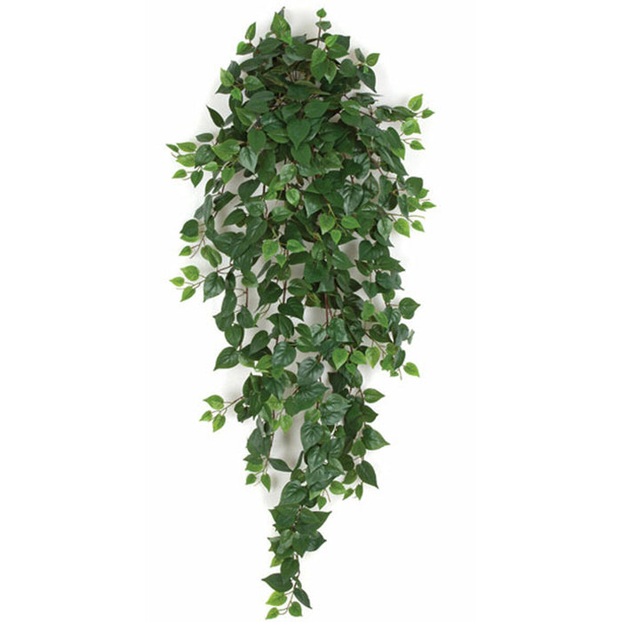 mini philodendron plant 48" Hanging Mini Philodendron Silk Plant -Green