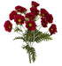 25" Poppy Silk Flower Bush -Red/Black (Pack of 6) - P-160010