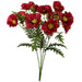 25" Poppy Silk Flower Bush -Red/Black (Pack of 6) - P-160010