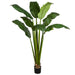 7' Silk Bird Of Paradise Palm Tree w/Pot -Green - P160750