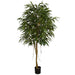 7' Silk Royal Longifolia Tree w/Pot -1,251 Leaves -Green - P180100