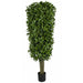 6' Artificial Bay Laurel Leaf Topiary Tree -2 Tone Green - P180460