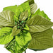 28" Metallic Artificial Velvet Poinsettia Flower Stem -Green (Pack of 12) - P180574