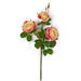 20" Rose Silk Flower Stem -Coral/Yellow (Pack of 12) - P-180900
