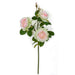 20" Rose Silk Flower Stem -Green/Pink (Pack of 12) - P-180904
