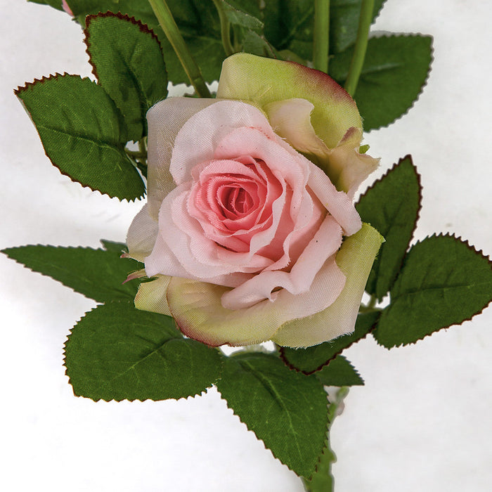 23" Rose Silk Flower Stem -Pink (Pack of 24) - P-180912